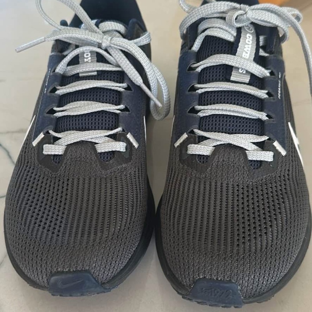 Nike Pegasus 40 Men's Sneakers - Dark Gray and White - Picture 4 of 5